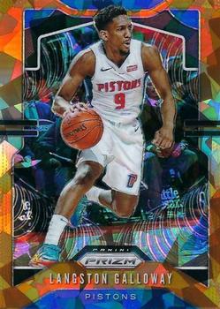 2019-20 Panini Prizm - Prizms Orange Ice #94 Langston Galloway Front