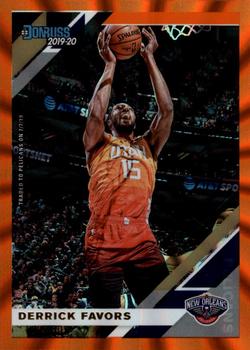 2019-20 Donruss - Holo Orange Laser #192 Derrick Favors Front