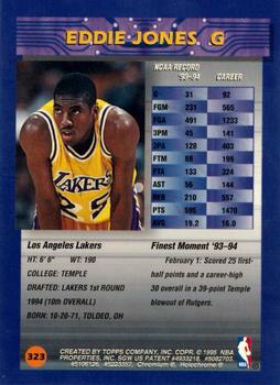 1994-95 Finest #323 Eddie Jones Back