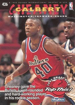 1994-95 Hoops #426 Sharone Wright / Calbert Cheaney Back