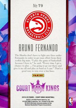 2019-20 Panini Court Kings #79 Bruno Fernando Back