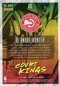 2019-20 Panini Court Kings #107 De'Andre Hunter Back
