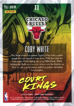2019-20 Panini Court Kings #109 Coby White Back