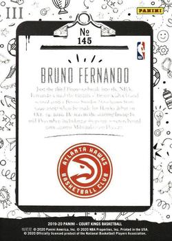 2019-20 Panini Court Kings #145 Bruno Fernando Back