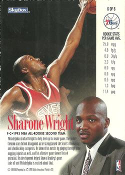 1994-95 SkyBox Premium - Head of the Class Exchange #6 Sharone Wright Back