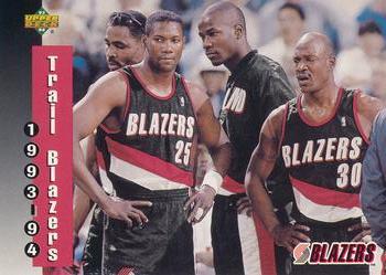 1994 Upper Deck McDonald's Teams (French) #22 Portland Trail Blazers Front