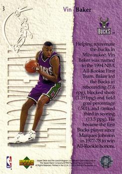 1994-95 Upper Deck #3 Vin Baker Back