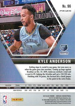 2019-20 Panini Mosaic - Green Prizm #96 Kyle Anderson Back