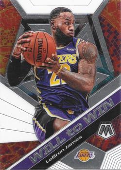 2019-20 Panini Mosaic - Will to Win #7 LeBron James Front