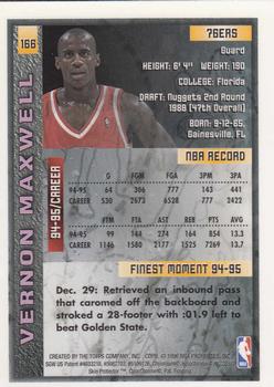 1995-96 Finest #166 Vernon Maxwell Back