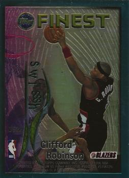 1995-96 Finest - Dish and Swish #DS22 Rod Strickland / Clifford Robinson Back