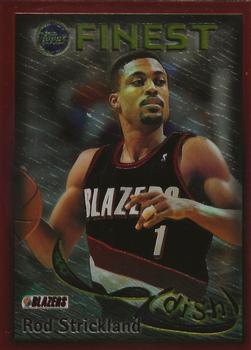 1995-96 Finest - Dish and Swish #DS22 Rod Strickland / Clifford Robinson Front