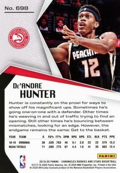 2019-20 Panini Chronicles #698 De'Andre Hunter Back