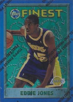 1995-96 Finest - Refractors #95 Eddie Jones Front