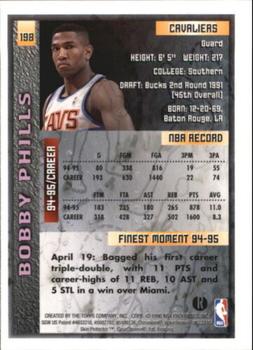 1995-96 Finest - Refractors #198 Bobby Phills Back