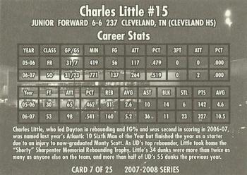 2007-08 National City Dayton Flyers #7 Charles Little Back