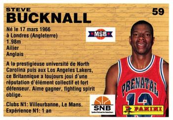 1993-94 Panini LNB (France) #59 Steve Bucknall Back