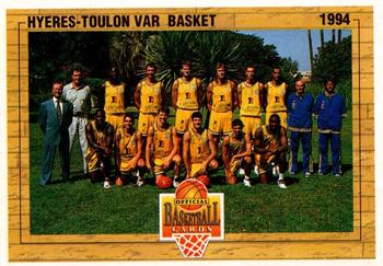 1993-94 Panini LNB (France) #141 Hyères-Toulon Front