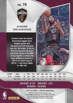 2019-20 Panini Spectra - Silver #79 Andre Drummond Back