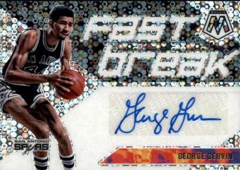 2019-20 Panini Mosaic - Fast Break Autographs #FB-GGV George Gervin Front