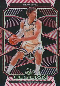 2019-20 Panini Obsidian - Electric Etch Red #86 Brook Lopez Front