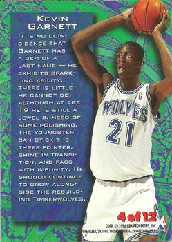 1995-96 Metal - Tempered Steel #4 Kevin Garnett Back