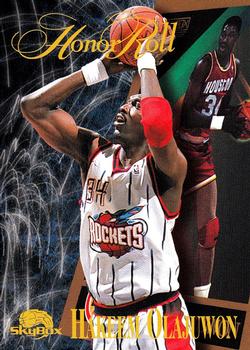 1995-96 SkyBox Premium #257 Hakeem Olajuwon Front