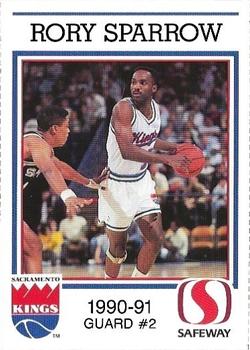 1990-91 Safeway Sacramento Kings #NNO Rory Sparrow Front