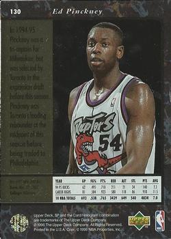 1995-96 SP #130 Ed Pinckney Back