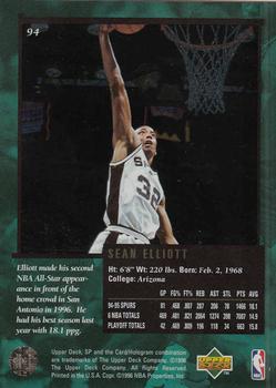 1995-96 SP Championship #94 Sean Elliott Back