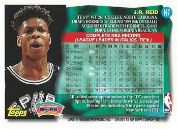 1995-96 Topps #147 J.R. Reid Back