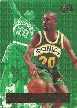 1995-96 Ultra - Double Trouble #7 Gary Payton Front