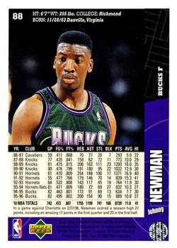 1996-97 Collector's Choice #88 Johnny Newman Back