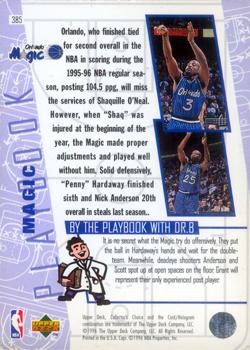 1996-97 Collector's Choice #385 Magic Playbook Back