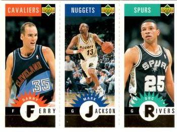1996-97 Collector's Choice - Mini-Cards Panels Gold #M15 / M34 / M75 Danny Ferry / Mark Jackson / Doc Rivers Front