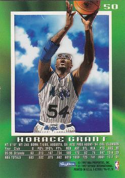 1996-97 E-X2000 #50 Horace Grant Back