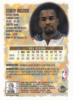 1996-97 Finest - Refractors #178 Stacey Augmon Back