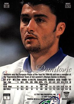 1996-97 Flair Showcase #57 Sasha Danilovic Back