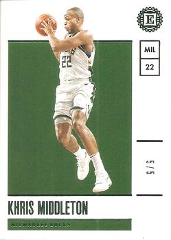 2019-20 Panini Encased - Green #33 Khris Middleton Front