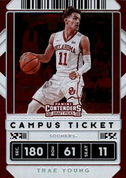 2020 Panini Contenders Draft Picks - Campus Ticket #23 Trae Young Front