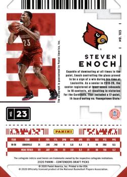 2020 Panini Contenders Draft Picks - Game Ticket Red #103 Steven Enoch Back