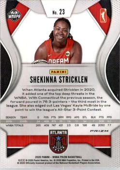 2020 Panini Prizm WNBA - Silver #23 Shekinna Stricklen Back