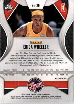 2020 Panini Prizm WNBA - Silver #36 Erica Wheeler Back