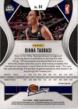 2020 Panini Prizm WNBA - Silver #84 Diana Taurasi Back
