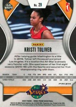 2020 Panini Prizm WNBA - Ruby Wave #29 Kristi Toliver Back