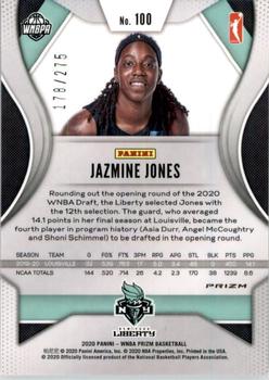 2020 Panini Prizm WNBA - Red #100 Jazmine Jones Back