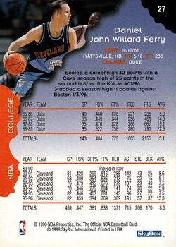 1996-97 Hoops #27 Danny Ferry Back