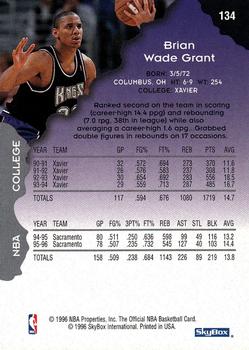 1996-97 Hoops #134 Brian Grant Back