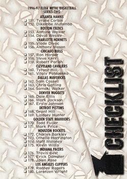 1996-97 Metal #249 Checklist: 151-238 Front