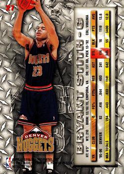 1996-97 Metal #27 Bryant Stith Back